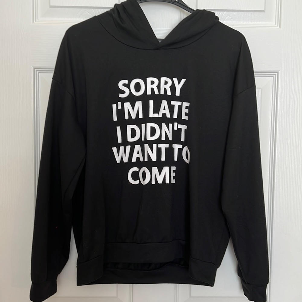 Black hoodie